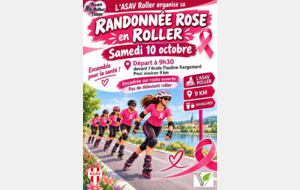 randonnée rose en roller
