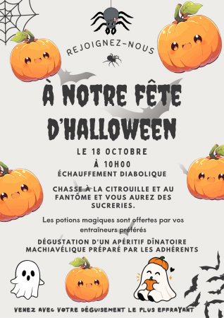Cours sur le thème d'Halloween, octobre 2026