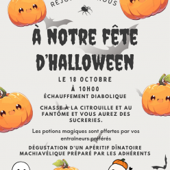 Cours sur le thème d'Halloween, octobre 2026